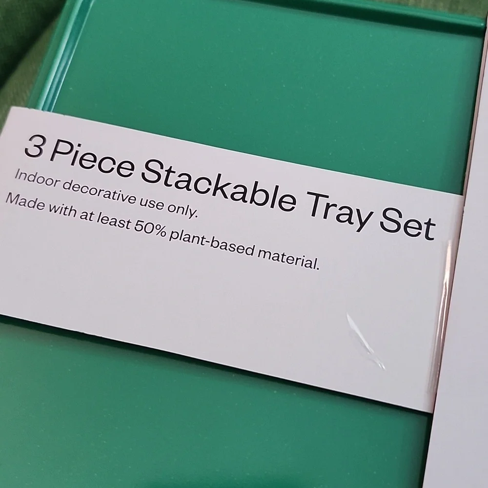 Room Essentials Stackable Tray Set - Picture 3 of 4